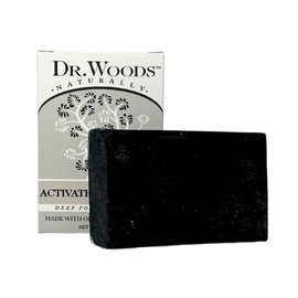 Dr. Woods Deep Pore Cleansing Activated Charcoal Bar Soap with Organic Shea Butter, 5 Ounce (Pack of 3)