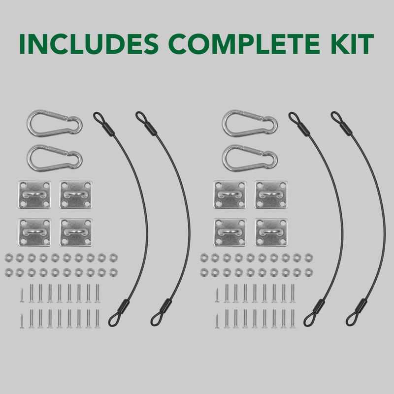 TonGass (4-Pack, Black Garbage Trash Can Lid Lock with Wire