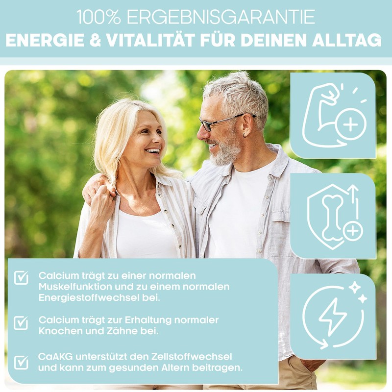 Nature spring CaAKG Calcium Alphaketoglutarate Laboratory Tested in Germany 60