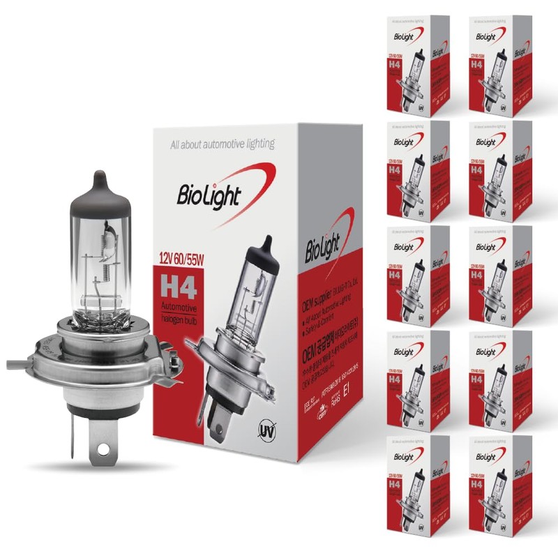 9003/H4 Halogen Headlight Bulb, H4 Bulb, Super Bright 12V 60/55W