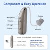 Rechargeable Hearing Aids for Seniors Adults, Behind-The-Ear BTE Ear Aid