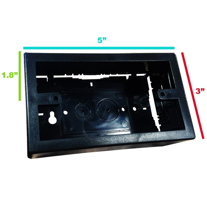 Electriduct 500 Series Raceway Accessory Single Junction Box (Black)