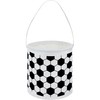 HKEC Small Canvas Bucket,Easter Buckets,Gift Baskets with Handle,Cute Pattern Candy