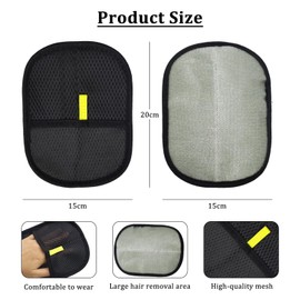 ZHIQIN Pack of 4 Fur Magnetic Glove Pet Hair Remover Glove Pet Care Glove Magnetic Cat Hair Remover Gloves for Washing Deshedding Cats and Dogs Pet Hair