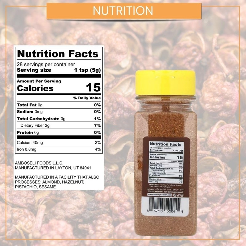 USimplySeason Chinese Five Spice (4.8 oz) - Diverse Asian Flavor