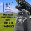 Multi-Function Magnetic Golf Towel with Wash Pocket, Magna-Anchor Technology, Waffle
