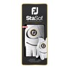 FootJoy Women's StaSof Golf Glove, White, Large, Worn on Left