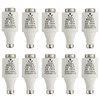 10 x R021 DII E27 Ceramic Fuse Inserts 16A 500V
