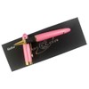 Gullor Jinhao X450 Rollerball pen, Gold Trim, Black Ink, Pink