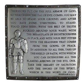 Decorative Armor of God Ephesians 6:13-17 Desk Plaque