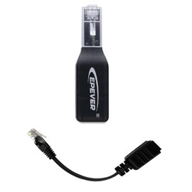 EPEVER Wifi Adapter 2.4G RJ45 D with Connection Cable, Charge Controller Accessories for Communication with PC and Smartphone for MPPT Charge Controller and PWM Charge Controller (eBox-Wifi)