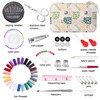 Sewing Kit with Leaf Case, Complete Threads and Needles Set,
