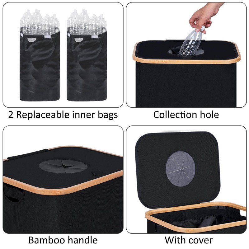 iEGrow 29 Gallons Recycling Bins for Kitchen, Indoor Recycle Bins