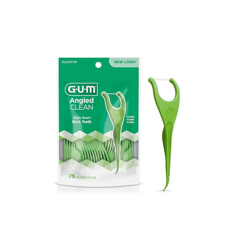 GUM Flossers Angulado Menta 75