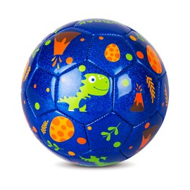 EVERICH TOY Toddler Soccer Ball - 5.9“ Small Soccer Ball Size 2 with Pump - Dinosaur Toys Indoor Outdoor Play Balls Games - Great Birthday Gifts for Children Girls Boys