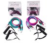 Zone Training Women's Interchangeable Resistance Band Set, Seafoam, Pink, Purple