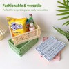 Xhwykzz 4 pack Folding Plastic Baskets, Pastel Milk Crates, Storage