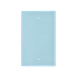 Light Blue Blank Device Wall Plate Light Switch Plates Electrical Outlet Covers Kitchen Home Decor H4.53 xL2.76 inch