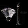 100 PCS False Nail Sticks Fan-Shaped Nail Art Tips Nail