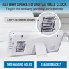 TXL 18.44" Large Digital Wall Clock with Backlight, Battery Operated
