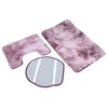 3Pcs Bathroom Rug Set Soft Non Slip Toilet Lid Cover