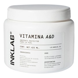 Crema cuidado de tatuajes Inklab tattoo vitamina a d 425mL