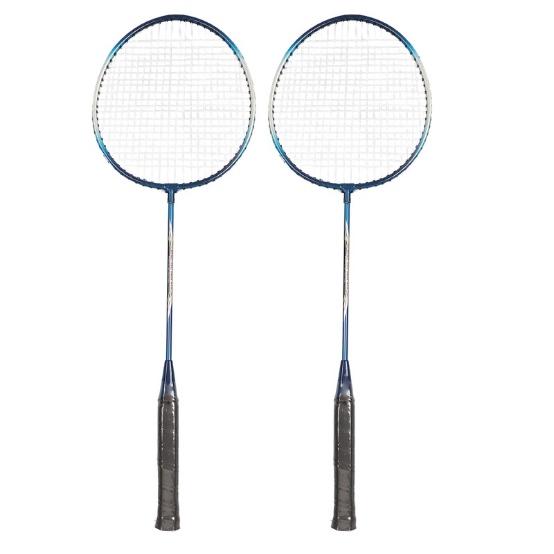REGAIL 2Pcs Iron Alloy Badminton Racket 2 Player Badminton Racket