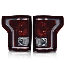 PIT66 Tail Lights Assembly Compatible With Ford F150 2015-2017 Smoky Lens Rear Lights Brake Lamps Drive & Passenger Side 【FL3Z13405A-PFM, FO2800239, FL3Z13404A-PFM, FO2801239 】