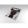 Tank Pad Motorcycle Skull Black Red Compatible with Suzuki X503702VA