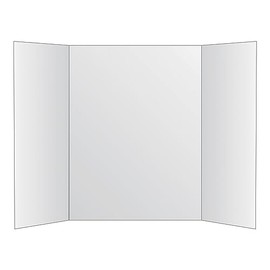 Royal Brites Two Cool Project Board, 2 Cool Colors Corrugated Board, 28x40 Inches, White, (12 Pack)