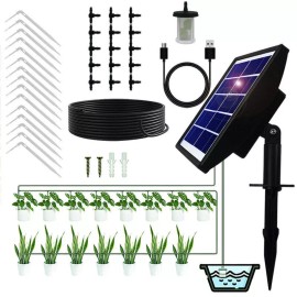 Unbranded Solar Self Watering Plant Drip Irrigation System 15M Plants In /Outdoor Garden
