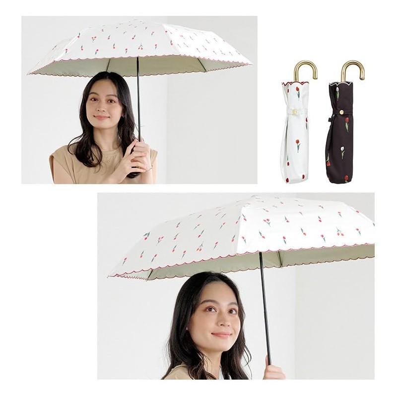 Wpc. 801-12139-102 Parasol Folding Umbrella, Light Filtering Petite Tulip, Mini,