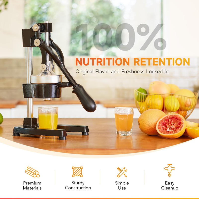 CO-Z Hand Press Juicer Machine, manual Orange Juicer and Professional