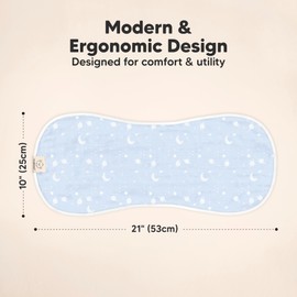 5-Pack Muslin Burp Cloths for Baby Boys and Girls - Super Absorbent Baby Burp Cloth, Viscose Derived from Bamboo Cotton Baby Washcloths,Burp Rags,Large Neutral Burp Clothes for Newborn (Constellation)