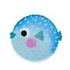 8 Puffer Fish Paper Plates, Under The Sea Party Plates,