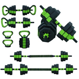 44Lb Dumbbell Sets Adjustable Weights, Free Weights Dumbbells Set with Iron Handle for Home Gym