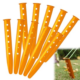 Pegs, U-Shaped, 12.2 inches (31 cm), Tent Pegs, Aluminum Alloy, Sandy Pegs, Snow Pegs, Sandbox Sand, Beach, Snow, Camping, Lightweight (Set of 10)