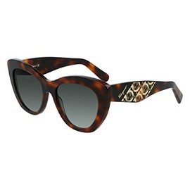 SALVATORE FERRAGAMO Women's Modern Standard Sunglasses, 214 Tortoise, 53