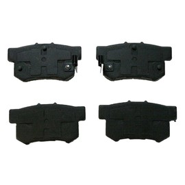 AutoShack Front and Rear Drilled and Slotted Brake Kit Rotors Black and Ceramic Pads Set of 4 Replacement for 2003 2004 2005 2006 2007 Honda Accord 2.4L 3.0L V6 FWD BRKPKG0631