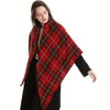 Nice Scottish Tartan Plaid shawl scarf Triangle style (Red Triangle)
