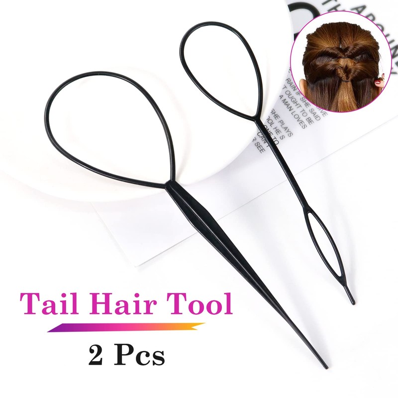 Sularpek Tail Hair Tool, 2 pcs Durable Hair Looping Tool,