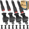Dewkake Golf Cart Seat Belts Kit, 4pcs Universal Retractable Front