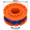 SPARES2GO 2.5m Line Spool & Cover for McGregor MCT1825 MCT2X1825