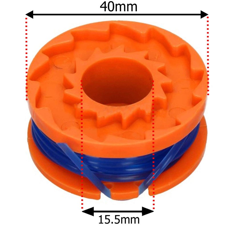 SPARES2GO 2.5m Line Spool & Cover for McGregor MCT1825 MCT2X1825