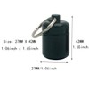 2 Packs Alumium Pill Container Keychain Pocket Coin Stashes Metal