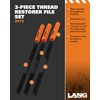 Lang Tools 2573 3-Piece Thread Restorer File Set , Black