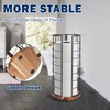 NearMoon Toilet Paper Organizer Stand, Freestanding 3 Rolls Tissue Storage,