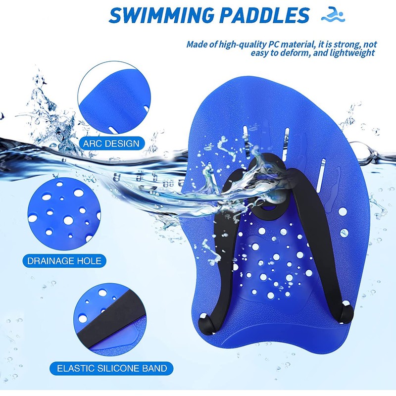 WANGCL 1 Pair Swim Paddles Training Hand Paddles Lightweight And