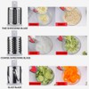 Rotary Cheese Grater with 3-in-1 Stainless Steel Blades,Slicer, nut Grinder,