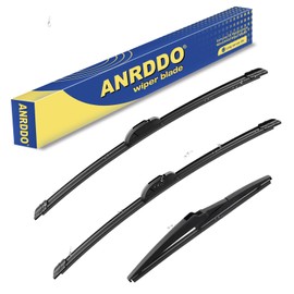 3 wipers Replacement for 2008-2013 Nissan Rogue/2014-2015 Nissan Rogue select/2007-2011 Toyota Yaris, Windshield Wiper Blades Original Equipment Replacement - 26"/14"/12" (Set of 3) U/J HOOK
